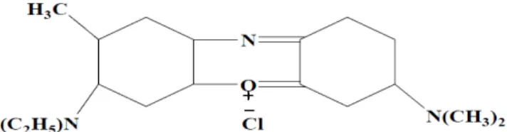 Figure 1 : Structure moléculaire d’un  I-3-2-classification tinctoriale 