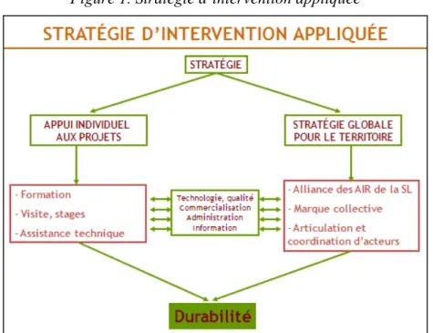 Figure 1. Stratégie d’intervention appliquée 