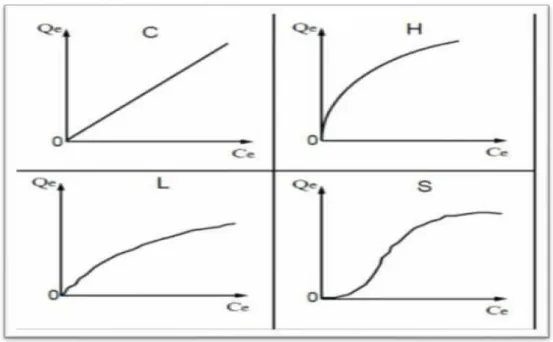 Figure III.3 : typologie des isothermes. 