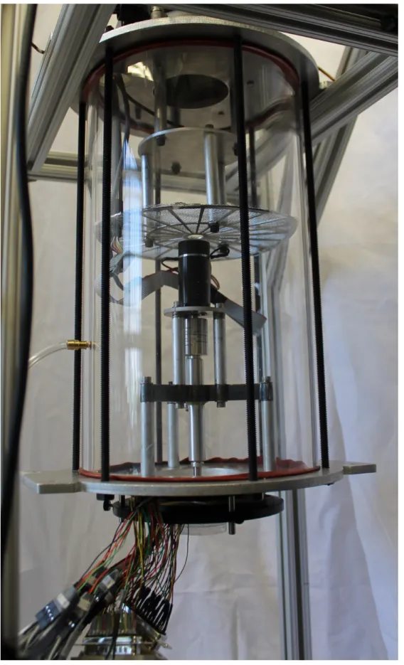 Figure 2-12: A photograph of the plenum section, showing the location of the upstream total pressure tap.