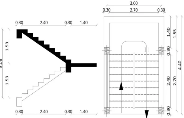 Figure II.9 :Coupe de Mur de double cloison Tableau II.11:La charge permanent du murs extérieurs