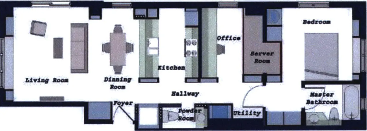 Figure 5-1.  PlaceLab  floor plan.