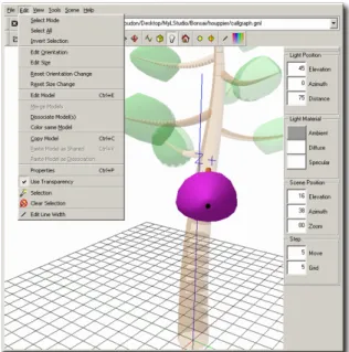 Figure 3: 2D function editor, in explicit (left) and relative (right) modes