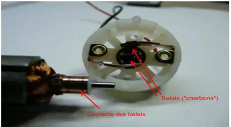 Figure III.3 : Collecteurs et balais 