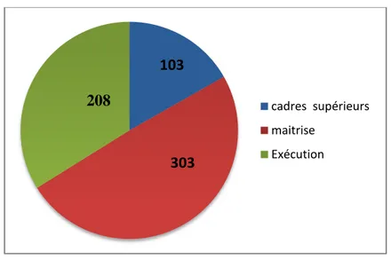 Figure 2 : Effectifs employés et taux d’encadrement. 