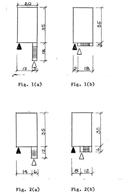 Fig.  1(a):  This  approach  adds  too much  length  to the  townhouse  to  function well  on  small  lots,  and would be  unsightly.