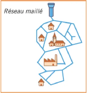 Figure 3:Schéma explicatif d'un réseau  maillé