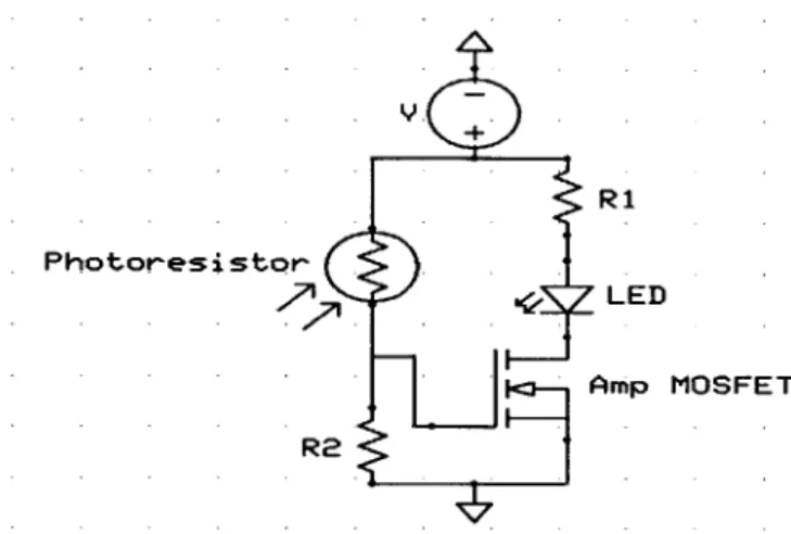 Figure  2-6:  Potential  BOD Circuit  with  Photoresistor.