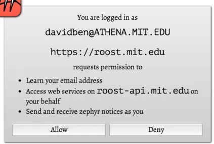 Figure 3-3: A sample Webathena permissions prompt.