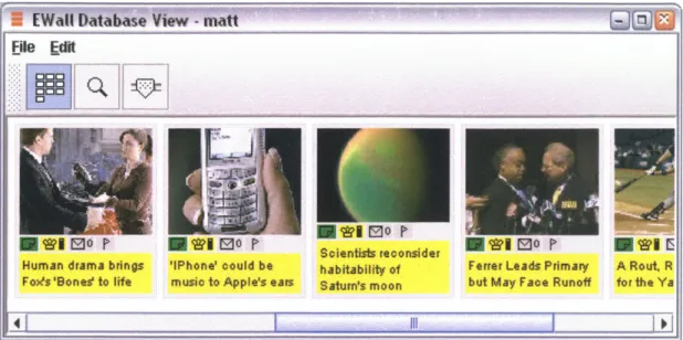 Figure  3.5: Database View:  Display