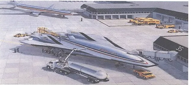 Figure  1-2:  Artistic impression  of hypersonic  transport  [1]