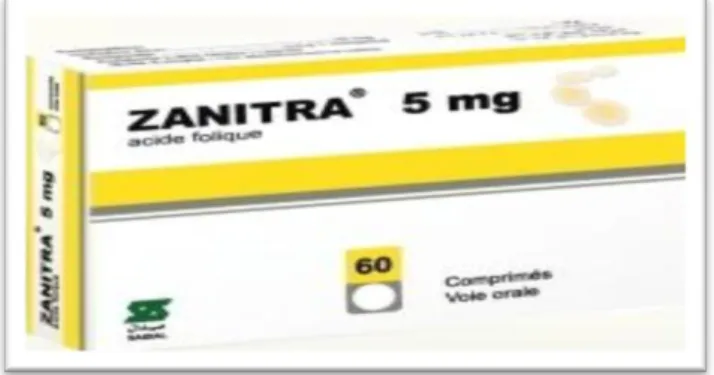 Figure II.3 : Boite du comprimé ZANITRA®5mg
