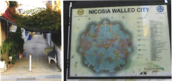 FIG.  14  The blue line and Interpretive  map in north  Nicosia