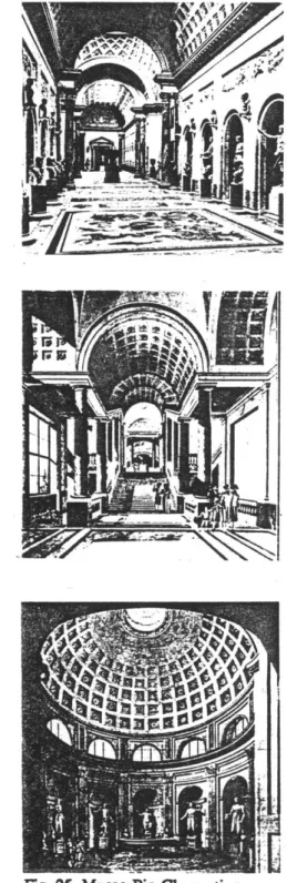 Fig. 25.  Muso Pio Clementino, Vatican, by M.Simonetti  and G. Gamporesi,  1773-80.