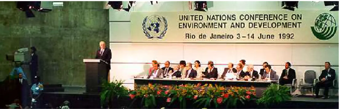 Figure 3 : Sommet de la planète Terre à Rio de Janeiro en 1992 
