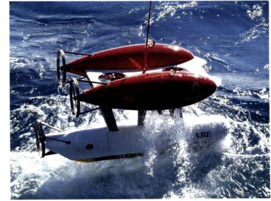 Figure  2-3:  The  Autonomous  Benthic  Explorer  (ABE).  ABE  can  survey  the  ocean  floor at  depths  up  to  5500  m  carrying  a  variety  of sensors  such  as  cameras,  sonar,  and  chemical sensors