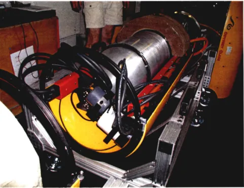 Figure  5-4:  This  figure  shows  the  sonar  payload  in  the  Odyssey-III  AUV  payload  section.