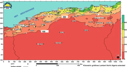 Fig. 12.10 Decreased volume in the dam of Cheffia: area of Tarf (East of Algeria) (1946–2006) (ANRH)