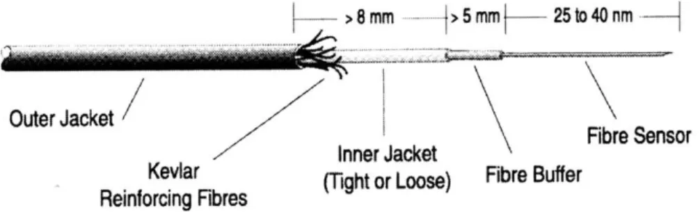 Figure 7:  Structure  of Fiber-Optic  Sensor  as  in  [52]