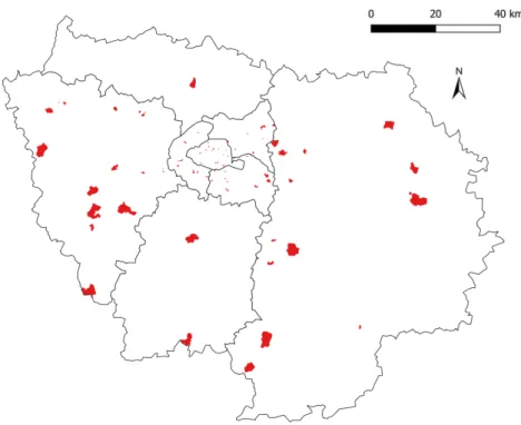 Figure 6: Census tracts targeted by the bidimensional inequality index and not by the multidimensional inequality index