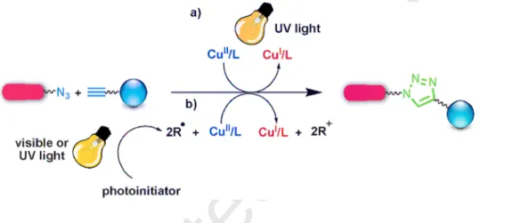 Fig. 5 Photoinduced CuAAC click reaction pathways. Reprinted with permission from  ref