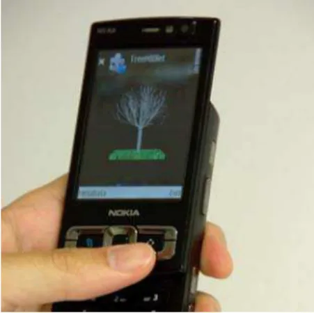 Figure 1 shows a snapshot of our application. We chose to use a 3D representation because it is compact