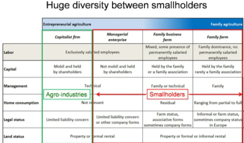 Figure 5 The name ‘smallholder’ hides a huge diversity of farm types, from family farms with no  permanent labour to managerial enterprises with only salaried employees