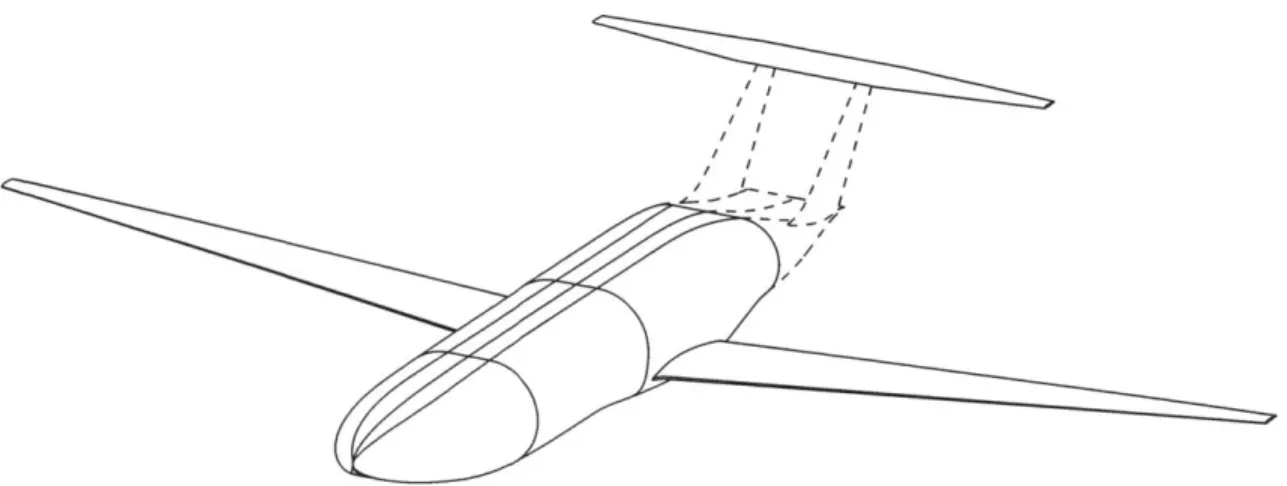 Figure  1-4:  Model  configurations  of  the  D8  aircraft  tested  at  NASA  Langley.