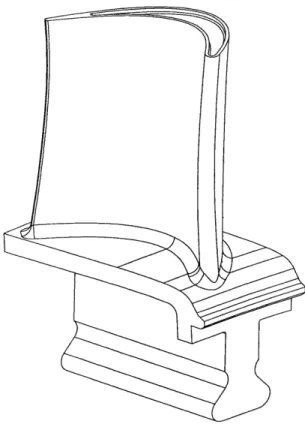Figure  3-1:  ABB  uncooled  turbine  blade.