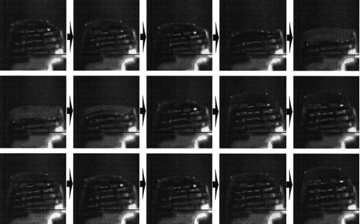 Figure  2-13:  Video  sequence  of WASP  wing  at  46  m/s  and  -5'  root  AOA  with 0.02  seconds between  images