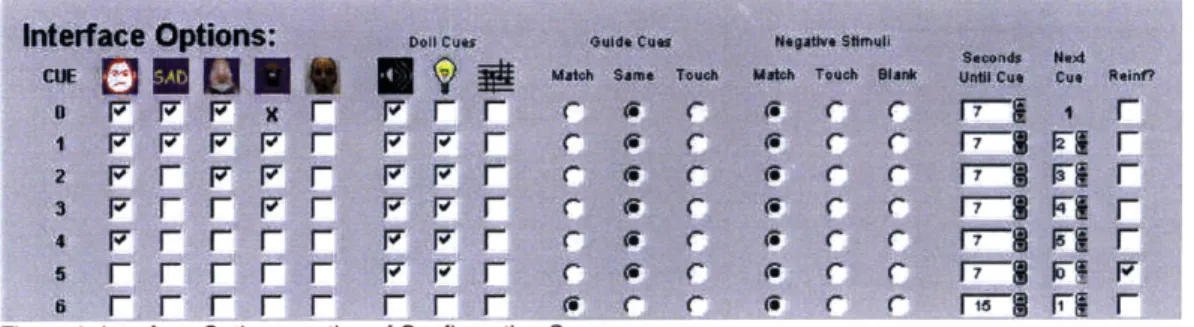 Figure  8:  Interface Options  section of  Configuration  Screen