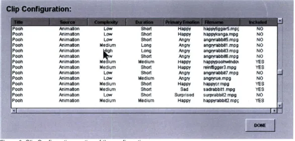 Figure  10:  Child  Interface Screen
