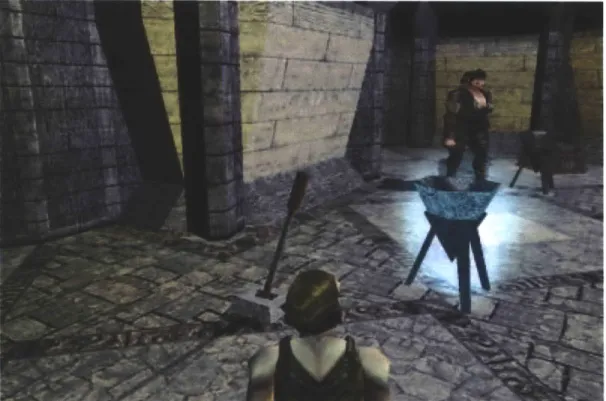 Figure  5-1:  The in-game perspective  of a player in Neverwinter  Nights.