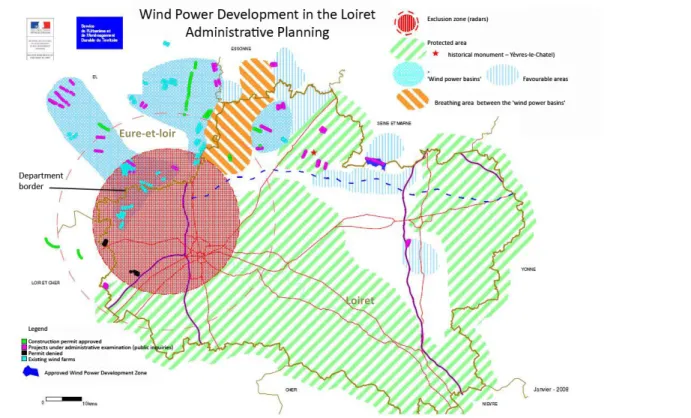 Figure 4: Wind Power Development in the Loiret – Eure-et-Loir Wind Power Scheme, 2008 2 