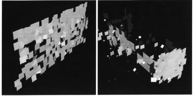 Figure  3.4:  Images  of  Surfels  produced  by  J.P.  Mellor's  algorithm  from  the  100  Nodes Dataset