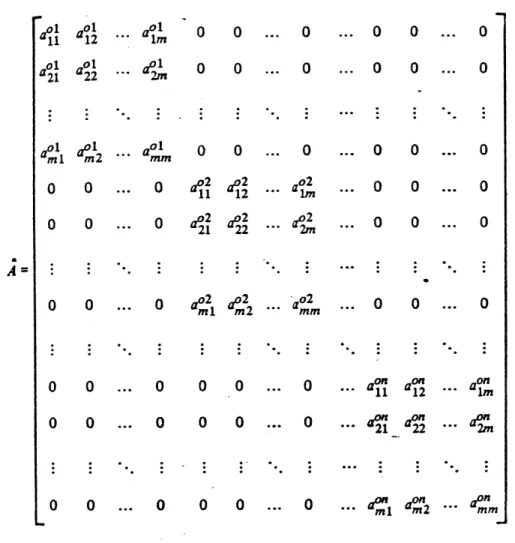 FIGURE  A.3. EXPANDED TECHNICAL  COEFFICIENT MATRIX Source:  Polenske  (1980,  p.  113).