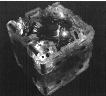 Figure  3-2:  Photo  showing a  3D  M-Block  with current  hardware  and electronics.