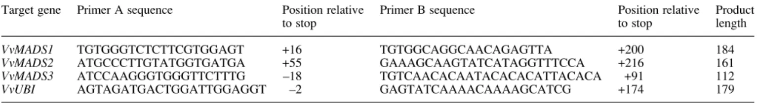 Table 1. Primers used for real-time PCR