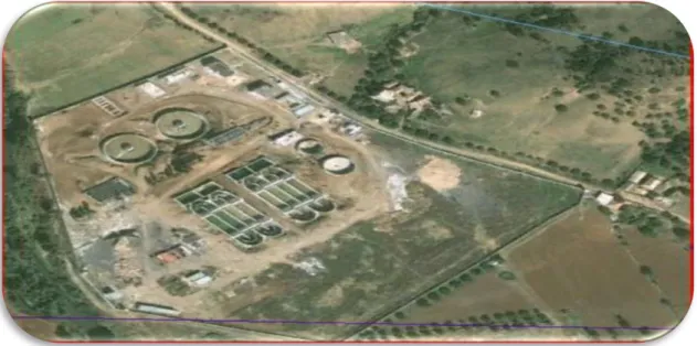 Figure 6 : Image de la station par Google earth . 