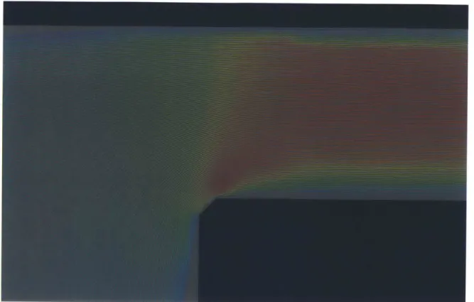 Figure  2-12:  Flow  separation  at  the  chamfer 0.85  0.8-0.75 x o  0.7 -~  x 8   0.65-0.6- x x 0.55-  x  x  d=0.lmm d=0.15mm d=0.2mm 0.5'  x 0  0.2  0.4  0.6  0.8