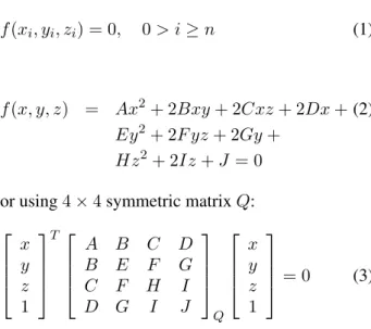 Figure 1 Top: The 16 vertices (in red) of a cylinder in a CAD model are used for fitting a quadric in the reverse-engineering process