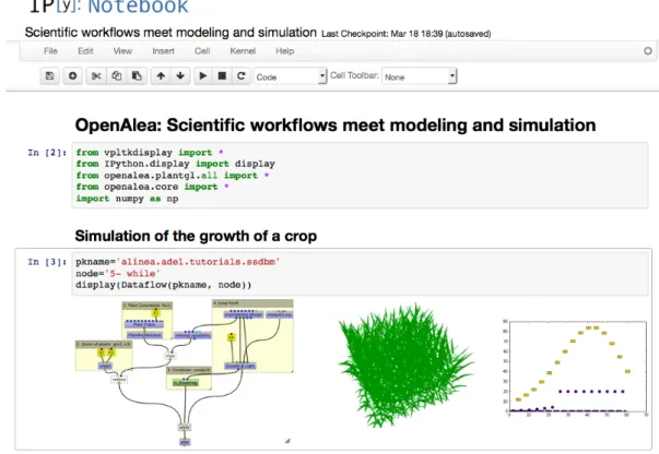 Figure 4: OpenAlea IPython notebook