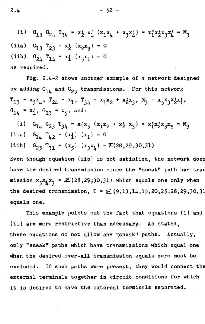 Fig.  24-2  shows  another  example  of a network  designed by  adding  G 1 4 and  G 2 3 transmissions