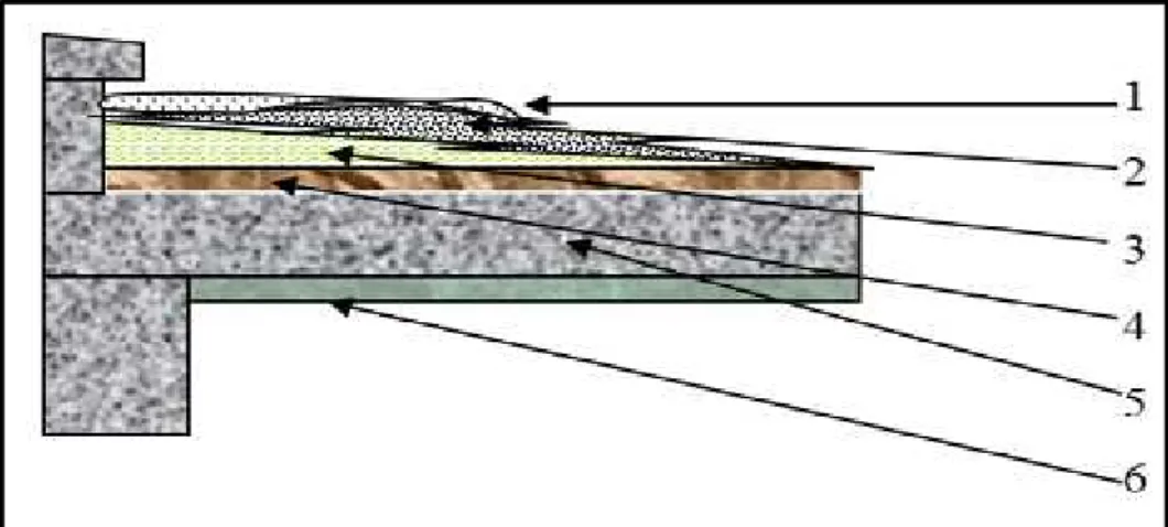 Figure .I.8 : Coupe transversale de Terrasse inaccessible