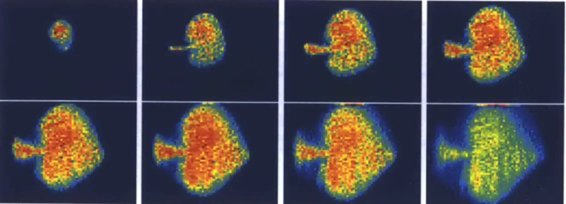 Figure 4-7:  This figure  shows  how  spade  reconstruction  changes  with  increasing  tau.