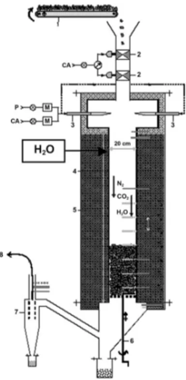 Figure 1 : Le réacteur RLFC