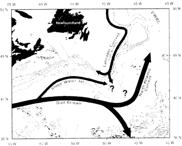 Figure  2-2:  Surface  currents  in m,  2000  m,  3000  in,  4000  m, 1999  [33].