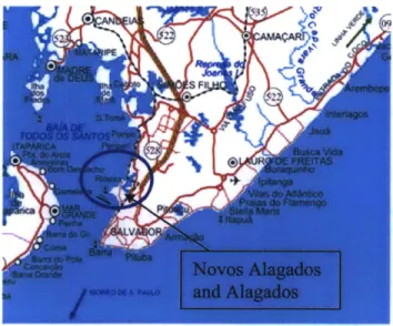 Figure 2:  Salvador and Novos Alagados  and Alagados