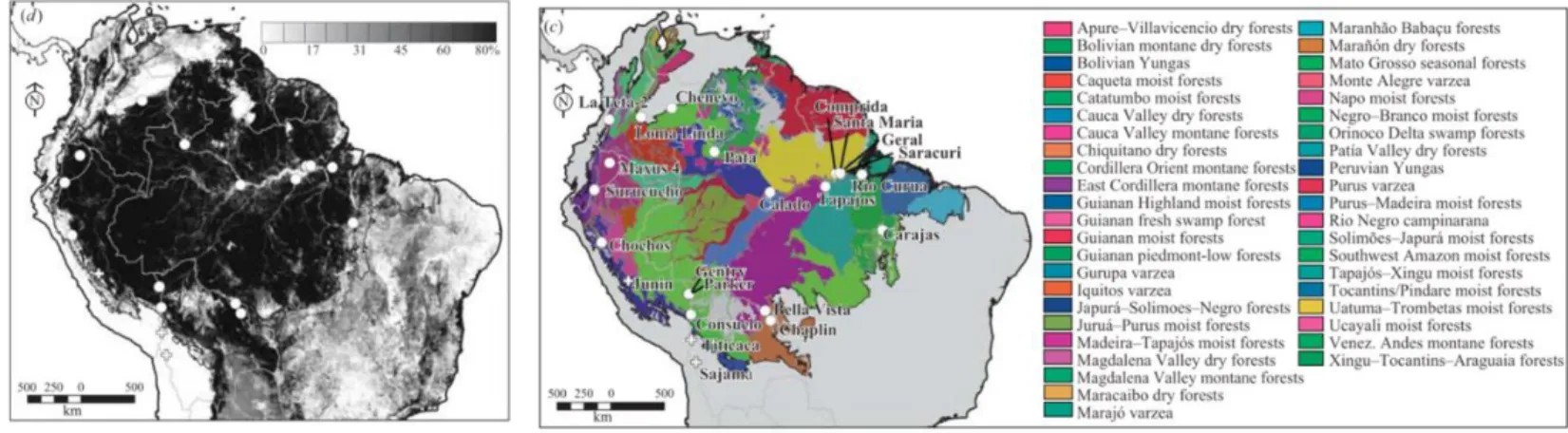 Figure 2 : Major Biodiversity hotspots (red) and wilderness areas (green). From Cincotta et al