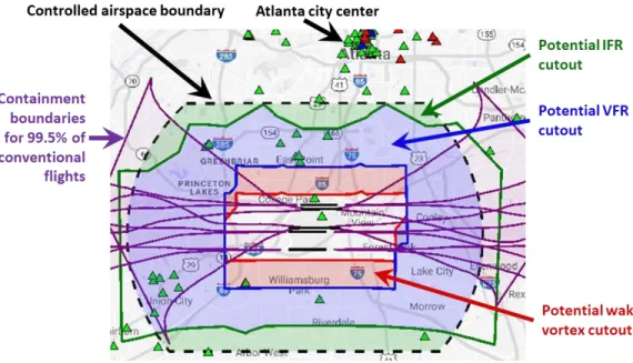 Fig. 5  Static airspace cutout opportunity at ATL.  